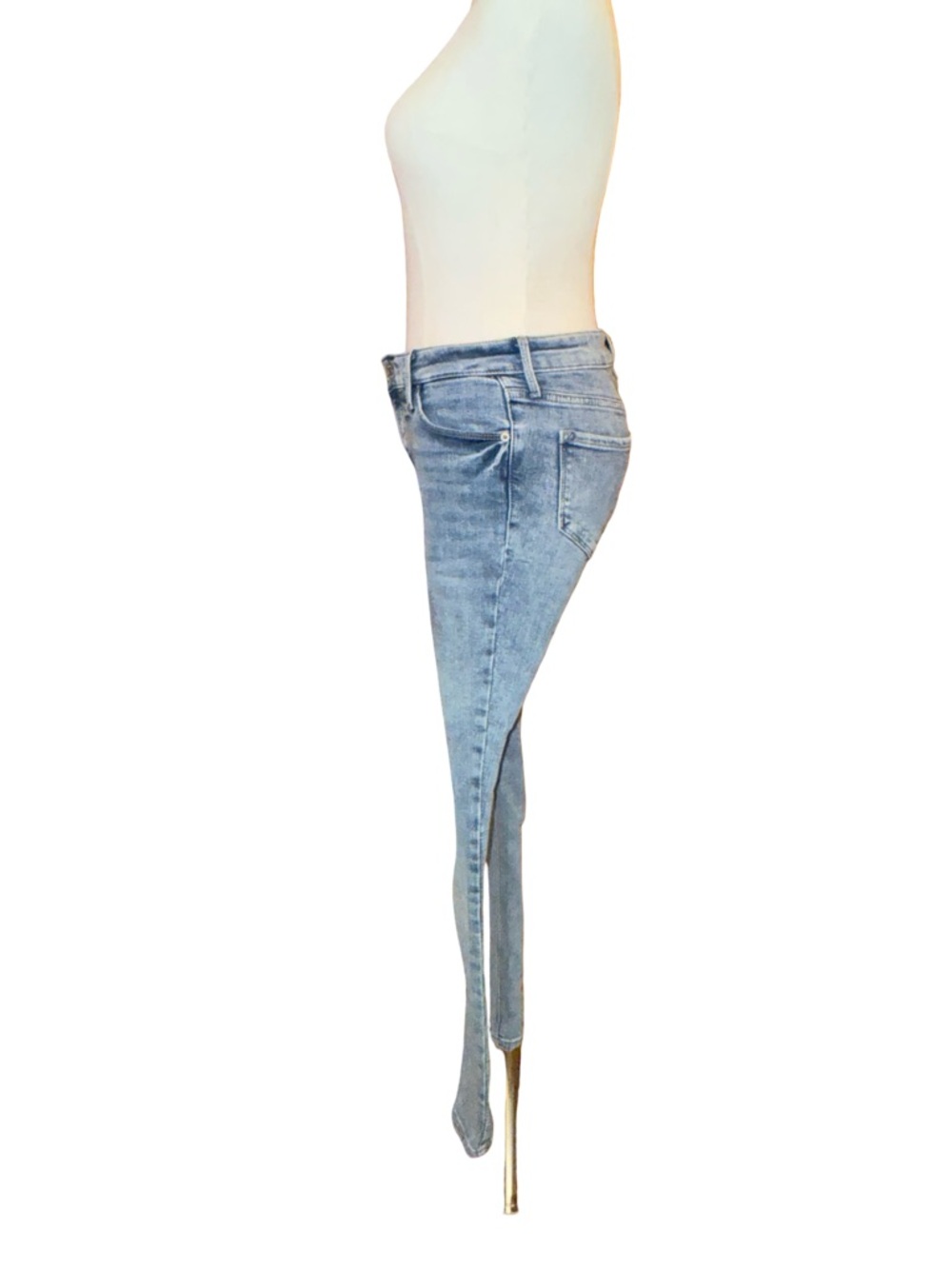 Old Navy Rockstar Super Skinny Mid-Rise Stonewash Jeans Size 2 - Picture 4 of 12